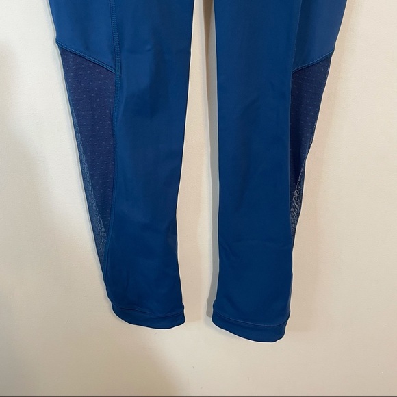 Lululemon Sole Training Crop Mesh Leggings Blue - Picture 4 of 9